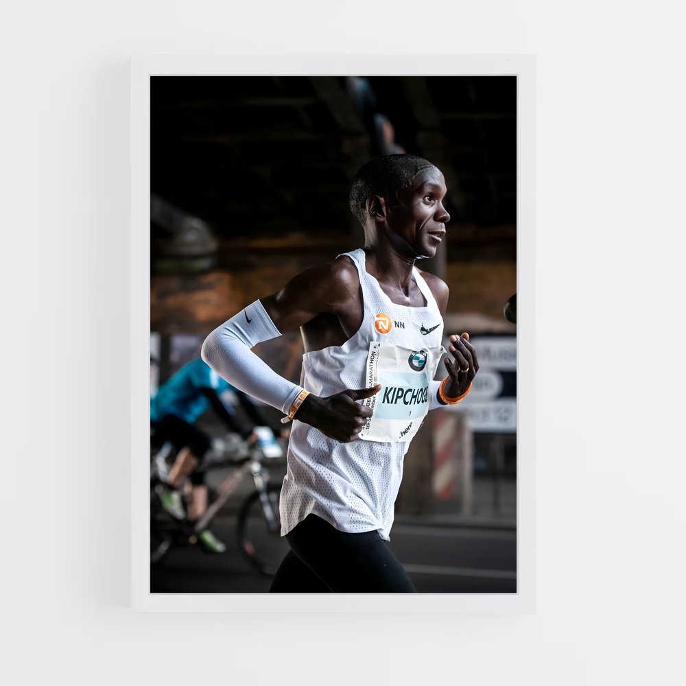 Poster Eliud Kipchoge Athletism Ligne épurée – affiche Athlétisme (vue 3)